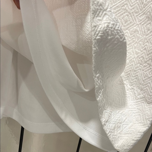 Zara Textured White Mini Dress - Picture 4 of 8